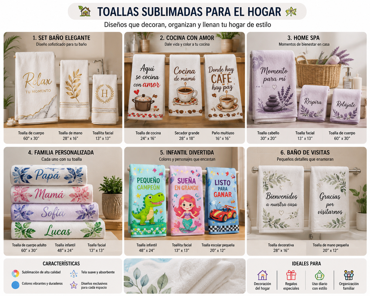 Toalla sublimada personalizada IMSUB Solutions